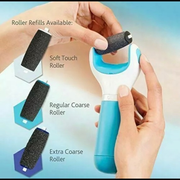 🆕 Amope Pedi Perfect Electronic Foot File With 3 Roller Head Refills - Picture 6 of 7